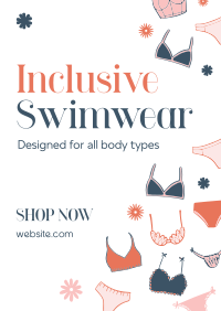 Inclusive Swimwear Poster Design