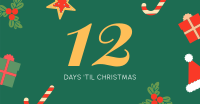 Cute Christmas Countdown Facebook Ad Design