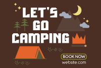 Camp Out Pinterest Cover Design