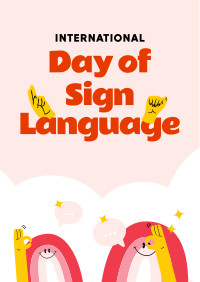 Sign Language Day Poster Image Preview