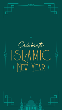 Bless Islamic New Year TikTok Video Design