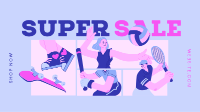 Super Sale in Sporting Goods Facebook event cover Image Preview