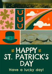 Rustic St. Patrick's Day Greeting Poster Design