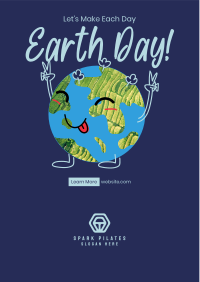 Funny Earth Flyer Design