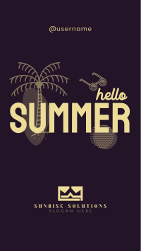 Hello Summer Instagram Reel Image Preview