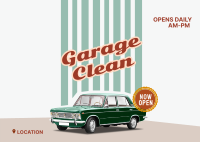Garage Clean Postcard Design
