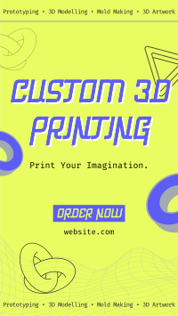 Agnostic Custom 3D Print Instagram Reel Image Preview