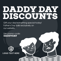 Discounts For Daddy Linkedin Post Design