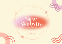 Abstract Website Launch Postcard Image Preview
