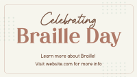 International Braille Day Facebook Event Cover Design
