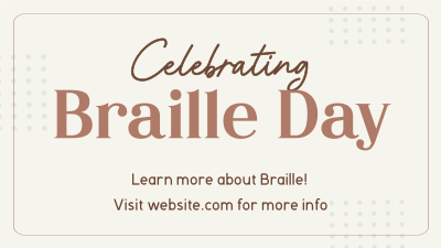 International Braille Day Facebook event cover Image Preview