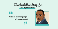 Martin Luther King Quote  Twitter Post Design