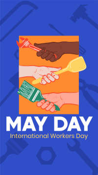 Hand in Hand on May Day Instagram Reel Image Preview