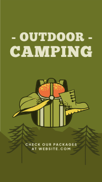 Outdoor Campsite Instagram Story Design