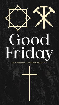 Minimalist Good Friday Greeting  Instagram story Image Preview