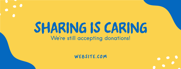 Sharing is Caring Facebook Cover Design Image Preview