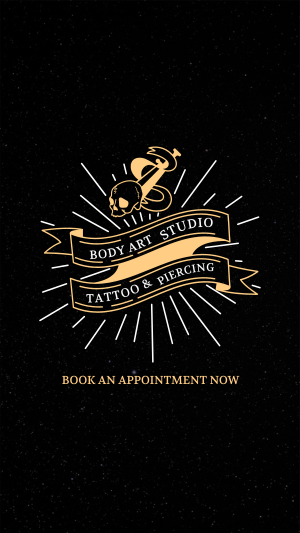 Tattoo Studio Badge Facebook story Image Preview