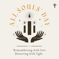 Remember Love, Honor Light Instagram Post Design