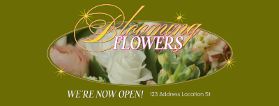 Blooming Today Floral Facebook cover Image Preview