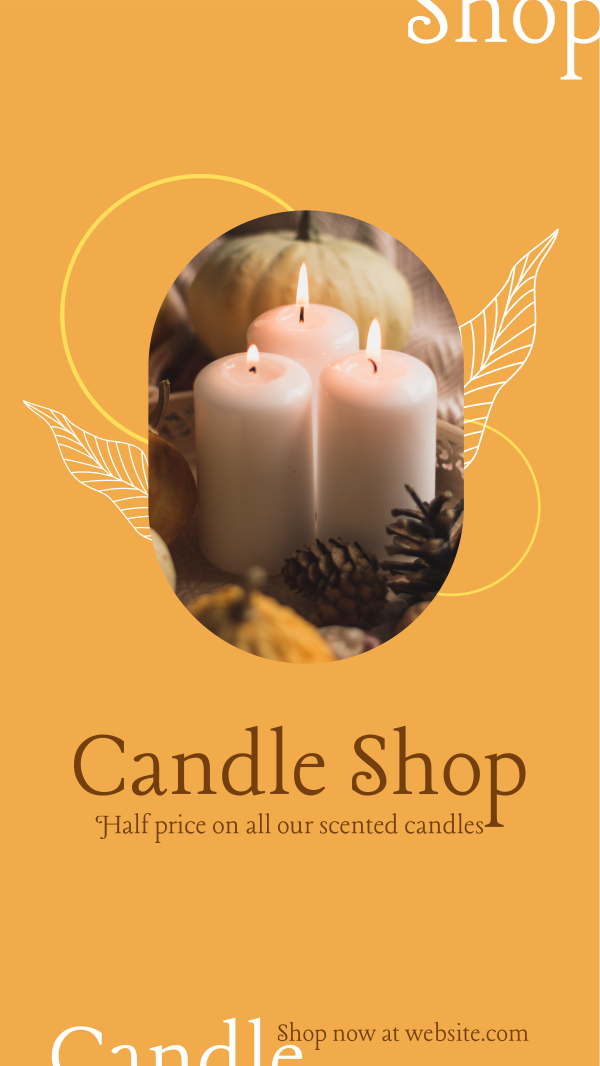 Candle Discount Instagram Story Design Image Preview