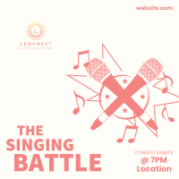 Singing Battle Instagram Post Design