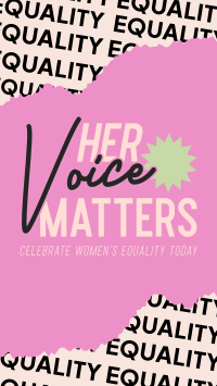 Women's Voice Celebration Facebook story Image Preview