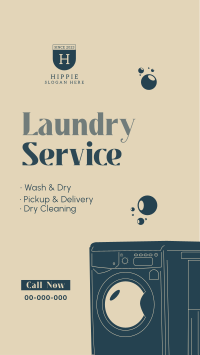 Laundry Service Facebook Story Design