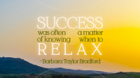 Relax Motivation Quote Facebook event cover Image Preview