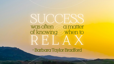 Relax Motivation Quote Facebook event cover Image Preview