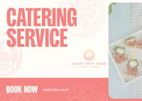 Minimalist Catering Postcard Design