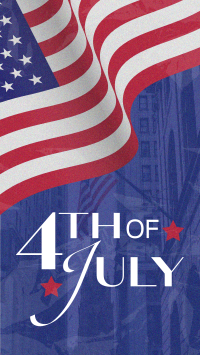 4th of July Flag Facebook Story Design
