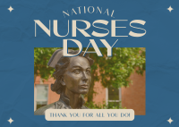 Retro Nurses Day Postcard Image Preview