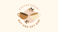 Buy 1 Get 1 Coffee Facebook Event Cover Design