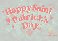 Saint Patricks Greetings Postcard Image Preview