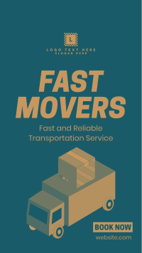 Fast Movers Service YouTube Short Design