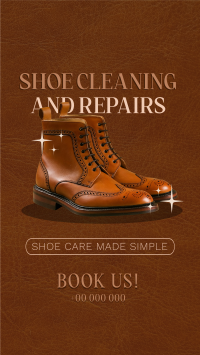 Shoe Repair Vintage Facebook Story Preview