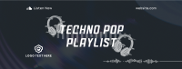 Techno Pop Music Facebook Cover Image Preview