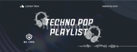 Techno Pop Music Facebook Cover Image Preview