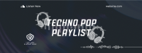 Techno Pop Music Facebook Cover Image Preview