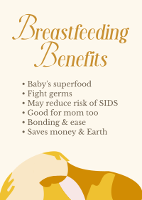 Breastfeeding Benefits Poster Image Preview