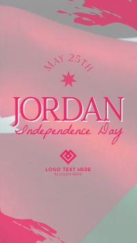 Jordan Independence Flag  Facebook Story Design