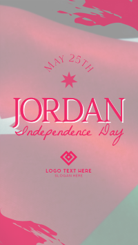 Jordan Independence Flag  Facebook story Image Preview