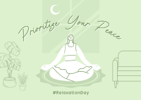Have A Relaxing Day! Postcard Design