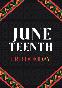 Juneteenth Freedom Revolution Poster Image Preview