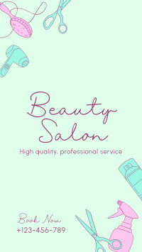 Beauty Salon Services Instagram Story Design