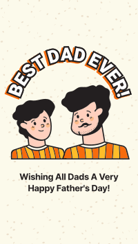 Best Dad Ever! Facebook Story Design