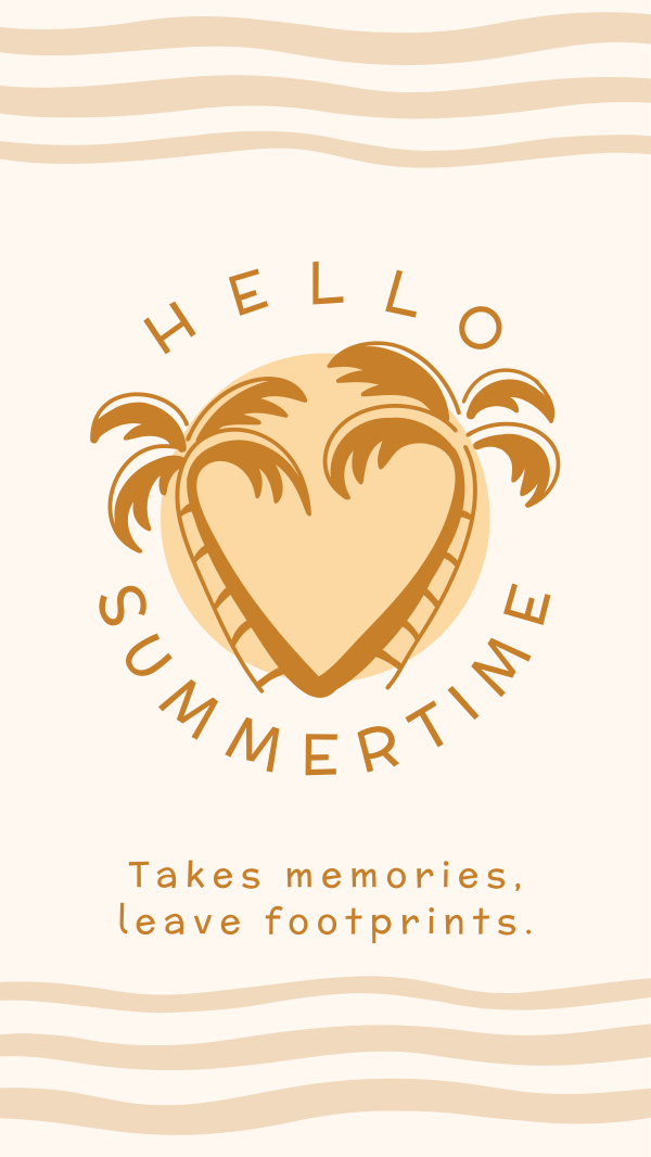 Hello Summertime Instagram Story Design Image Preview