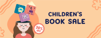 Kids Book Sale Facebook Cover Design