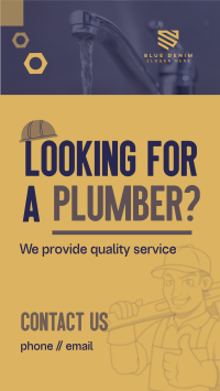 Professional Plumbing Instagram Reel Image Preview