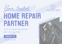 Trusted Handyman Postcard Image Preview